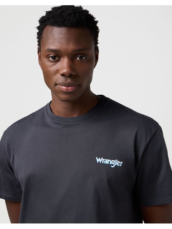 Wrangler Wrangler T-Shirt VINTAGE TEE Czarny Relaxed Fit