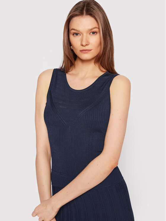 Vestito di maglia Rebecca 2GGK12 5658Z Blu scuro