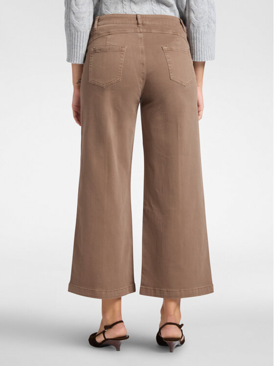 Elena Mirò Elena Mirò Pantaloni di tessuto P153P000344N022 Marrone Cropp Fit