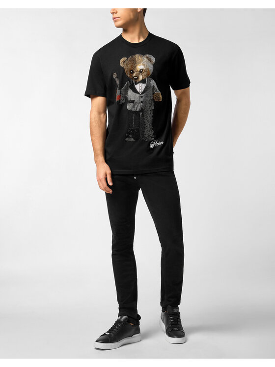 PHILIPP PLEIN PHILIPP PLEIN T-Shirt 27067 Czarny Regular Fit