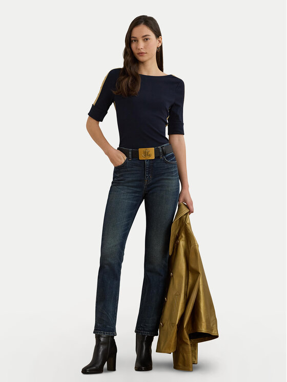 LAUREN RALPH LAUREN LAUREN RALPH LAUREN Bluza 200963099001 Mornarsko modra Slim Fit