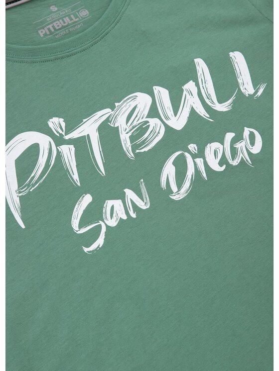 PITBULL PITBULL T-Shirt Koszulka damska Brush XL Zielony Regular Fit