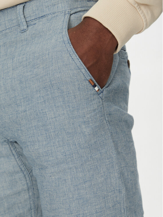 INDICODE INDICODE Auduma šorti Inerwilo 70-815 Zils Slim Fit