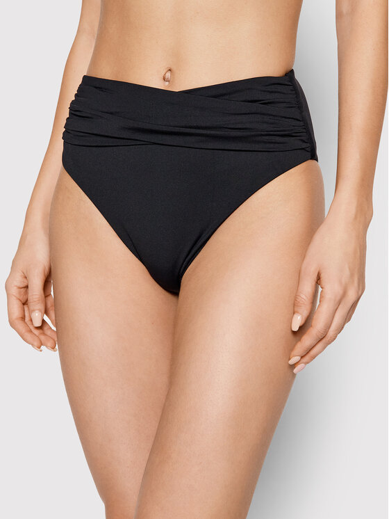 Seafolly Seafolly Bikini partea de jos Wrap Front 40643-942 Negru