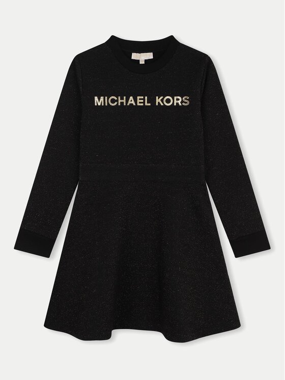 MICHAEL KORS KIDS MICHAEL KORS KIDS Vsakodnevna obleka R30166 D Črna Regular Fit