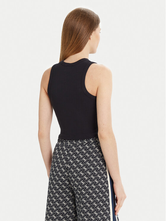 Guess Guess Felső V3GP19 K8RT2 Sötétkék Slim Fit