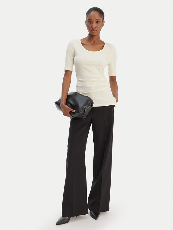 Calvin Klein Calvin Klein Μπλουζάκι LV044E267G Μπεζ Slim Fit