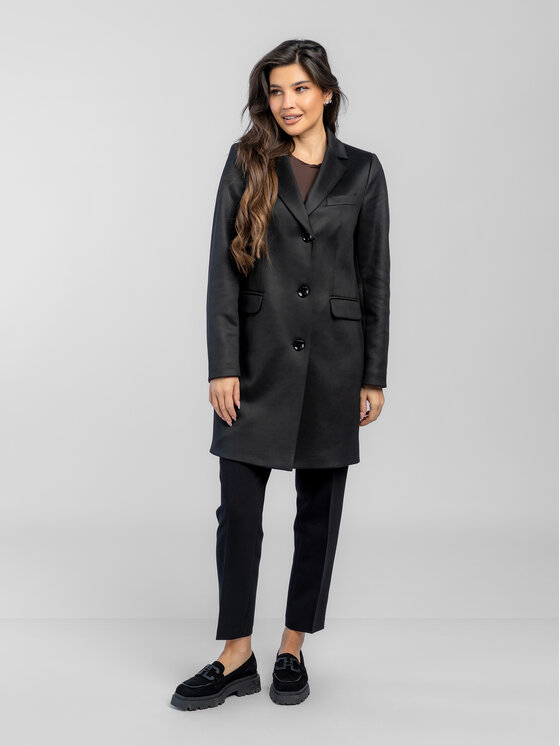 Salme Salme Prechodný kabát Alicja Čierna Regular Fit