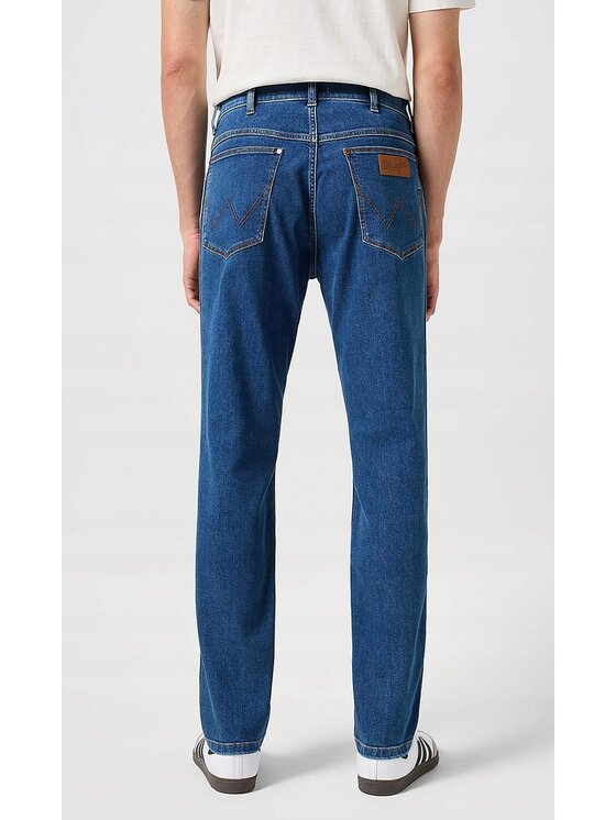Wrangler Wrangler Jeansy River Niebieski Tapered Fit