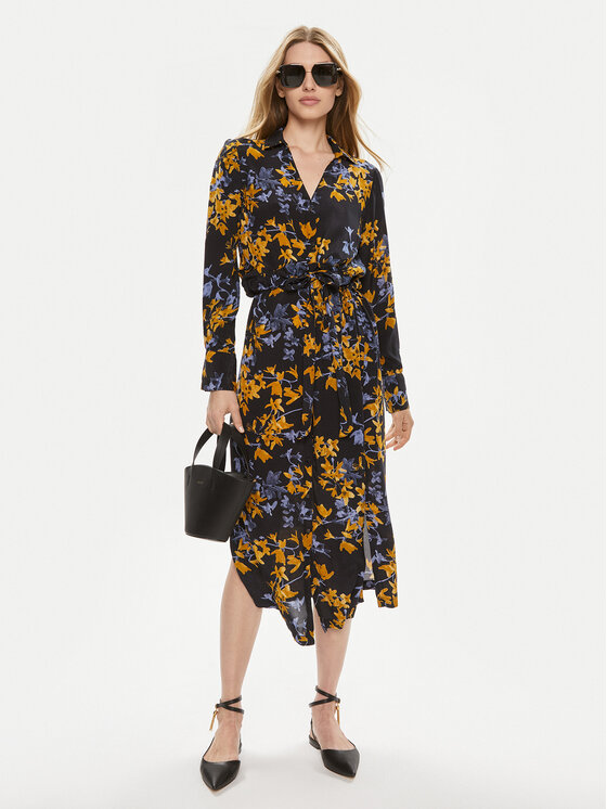 Kaffe Kaffe Hemdkleid 10503838 Schwarz Regular Fit