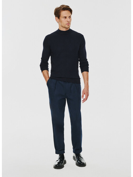 Pako Lorente Pako Lorente Sweter P24WF-2X-019 Granatowy Classic Fit