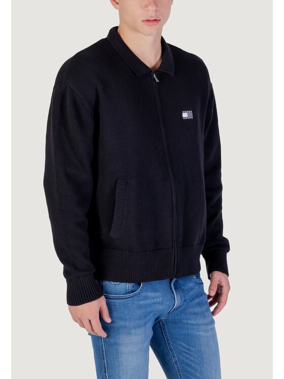 Tommy Jeans Tommy Jeans Ζακέτα TJM RLX TNL BADGE FZ Μαύρο Casual Fit