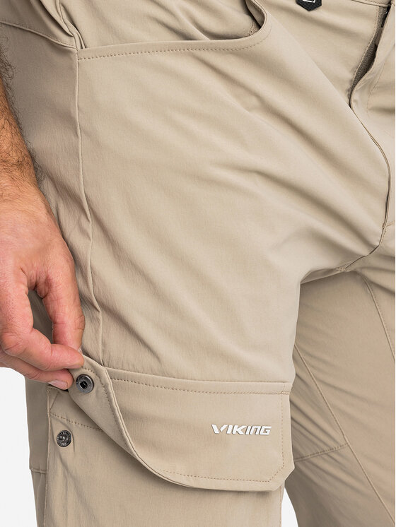 Viking Viking Spodnie materiałowe Hanzo Beżowy jasny Regular Fit