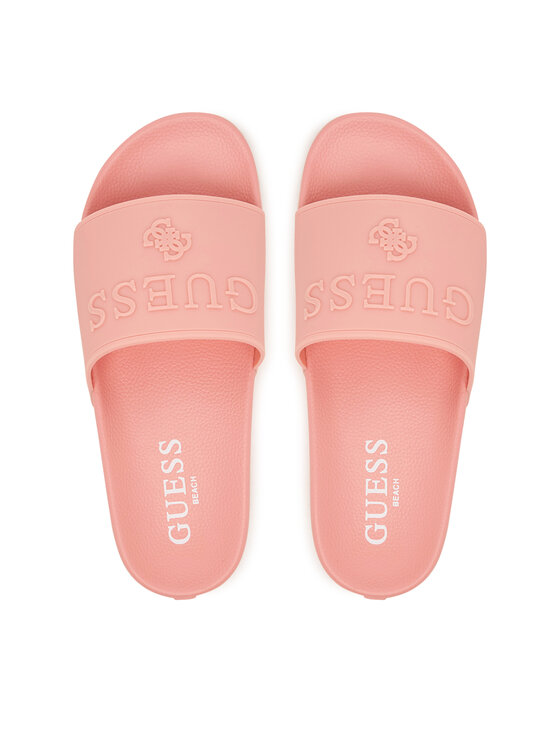 Guess Guess Klapki E6GZ17 BB00F Różowy