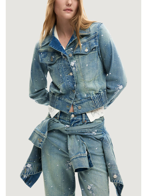 Desigual Desigual Μπουφάν χειμωνιάτικο CHAQ_PONY Μπλε Casual Fit