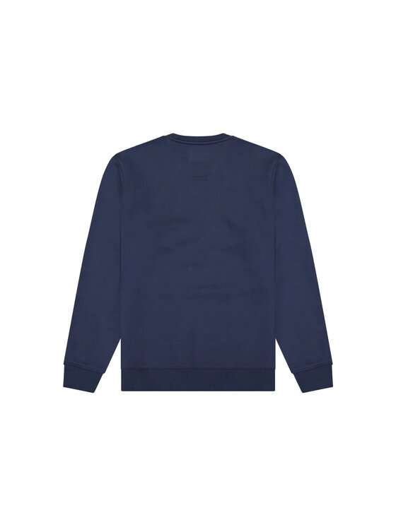 Wrangler Wrangler Felpa EMBROIDERY CREW Blu Comfort Fit