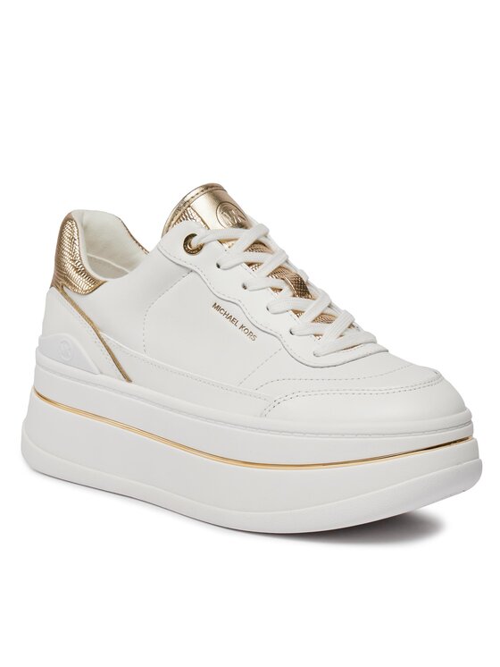 MICHAEL Michael Kors MICHAEL Michael Kors Sneakersy Hayes Lace Up 43R4HYFS2L Złoty