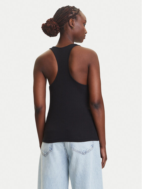 Tommy Jeans Tommy Jeans Top DW0DW20917 Černá Regular Fit