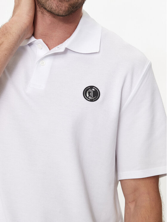Just Cavalli Just Cavalli Polo 76OAGG23 Biały Regular Fit