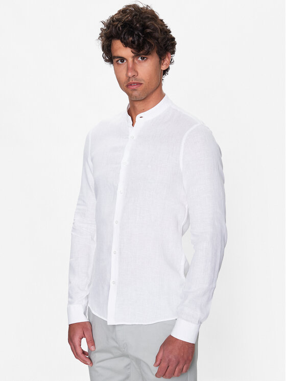 Calvin Klein Calvin Klein Cămașă K10K109511 Alb Slim Fit