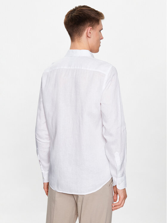 Guess Guess Camicia Island M2YH44 WERX0 Bianco Slim Fit