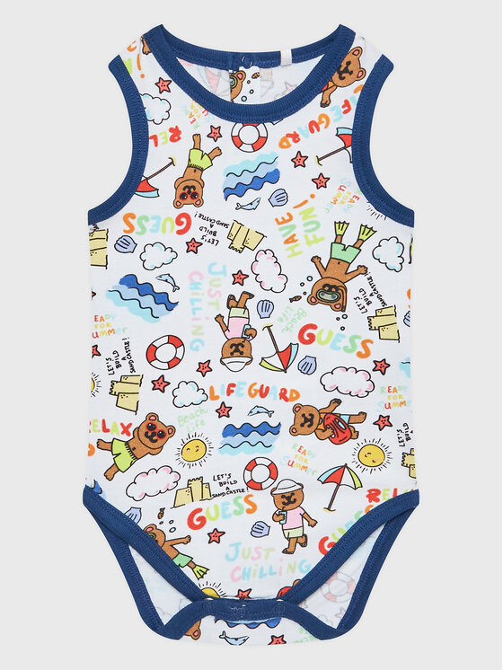 Guess Guess Komplet body in kratke hlače H3GW01 K6YW1 Pisana Regular Fit