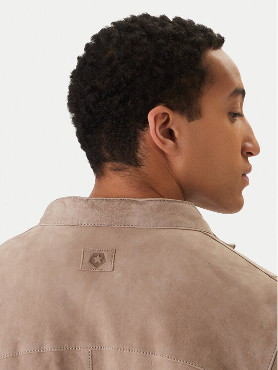 Milestone Milestone Lederjacke Rivoli 612205 60785 Beige Regular Fit