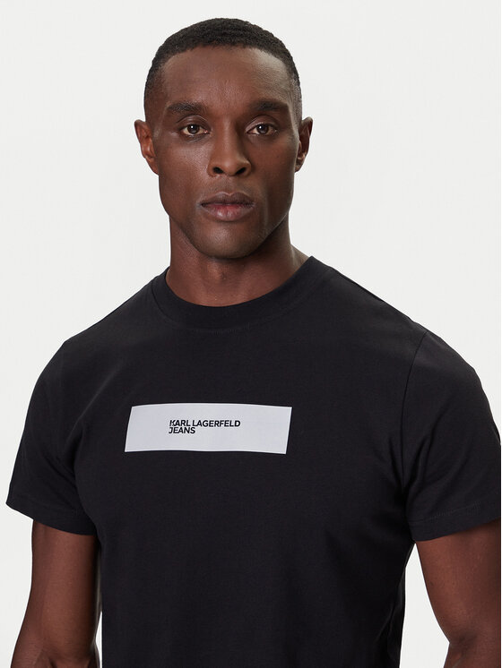 Karl Lagerfeld Jeans Karl Lagerfeld Jeans T-Shirt A4M17019 Schwarz Slim Fit