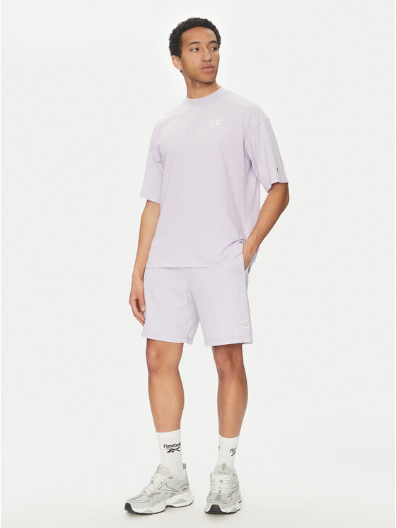 Champion Champion T-Shirt 221257 Fioletowy Regular Fit