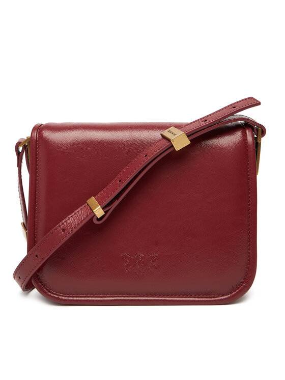 PINKO PINKO Kabelka Love Box Bag Fl Mini PE 25 PLTT 104297 A26J Bordová