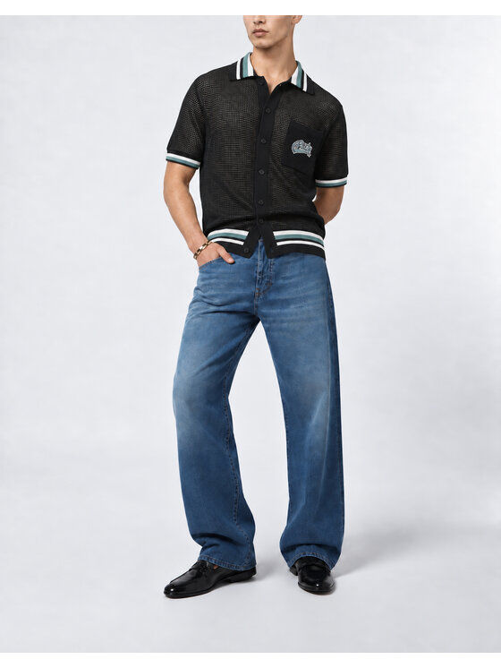 PHILIPP PLEIN PHILIPP PLEIN Polokošeľa 31399 Čierna Regular Fit
