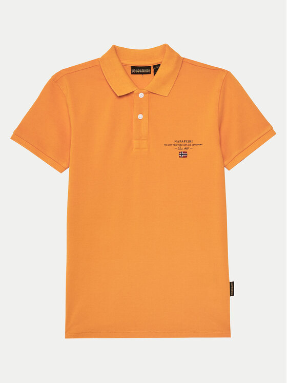 Napapijri Tricou polo Elbas 5 NP0A4G4NA701 S Portocaliu Regular Fit