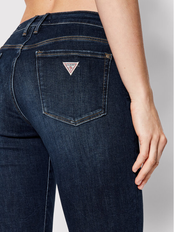 Guess Guess Jeans hlače Annette W2YA99 D4Q03 Mornarsko modra Skinny Fit