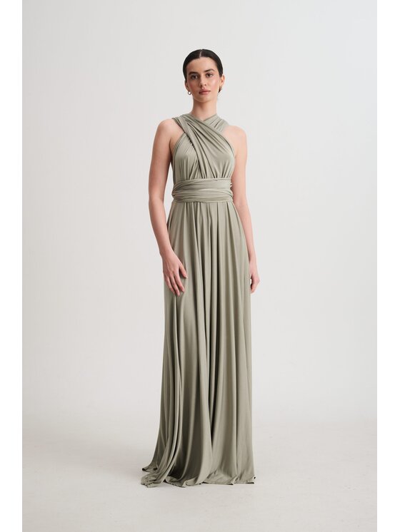ROSE AVENUE ROSE AVENUE Sukienka wieczorowa MULTIWAY Zielony jasny Regular Fit