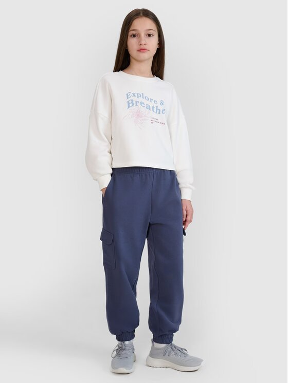 4F 4F Spodnie dresowe 4FJWSS25TTROF1135-22S Czarny Regular Fit