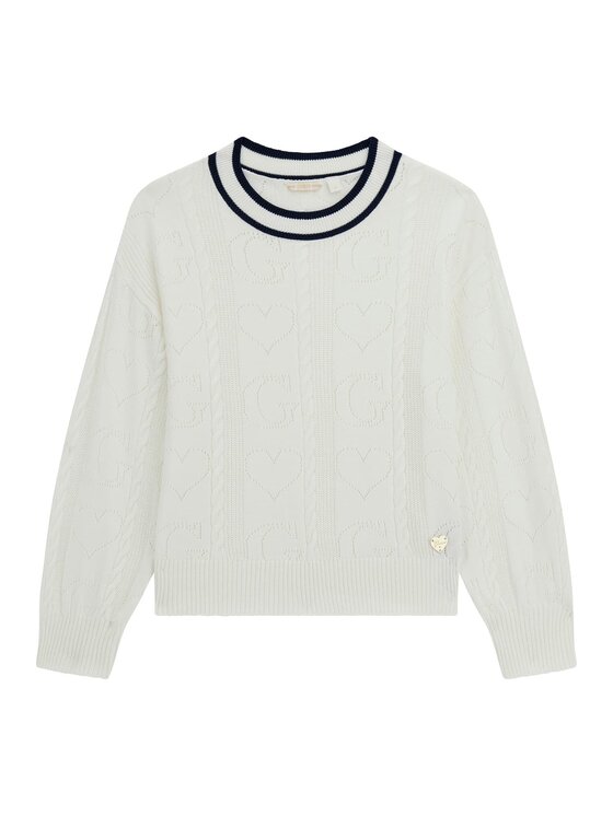 Sweter Guess Kids, Rozmiar 14Y, Biały, 171545