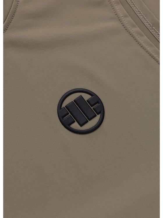 PITBULL PITBULL Tank top RUNWAY Brązowy Regular Fit