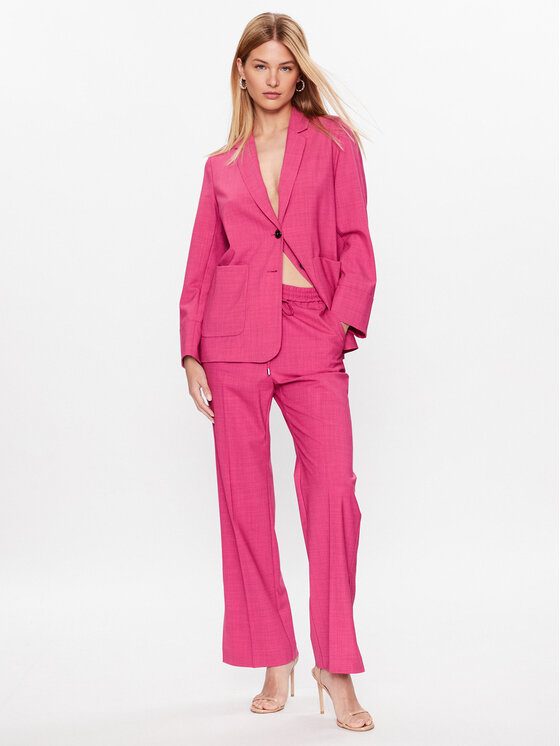 MAX&Co. MAX&Co. Pantaloni din material Grissino 71340123 Roz Regular Fit