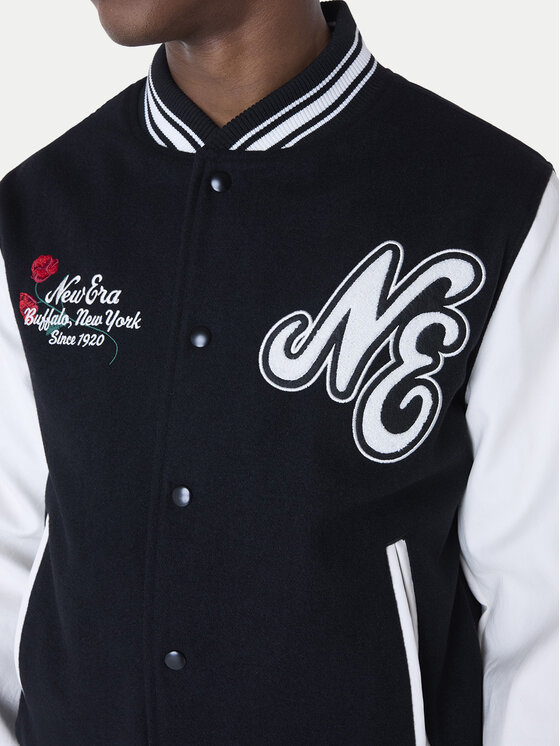 New Era New Era Bomber-jakk Essential Black Varsity 60596264 Must Regular Fit