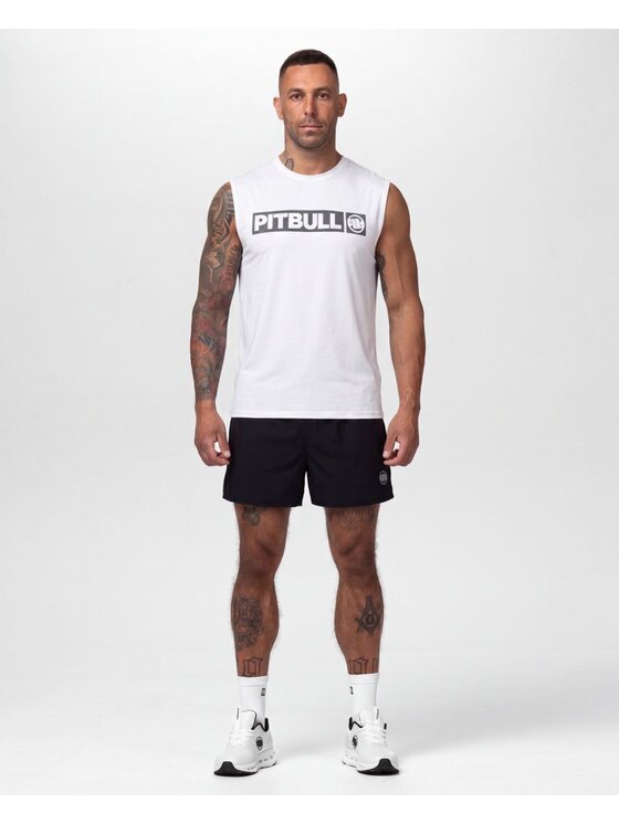PITBULL PITBULL Koszulka techniczna Casual Sport HILLTOP Biały Regular Fit