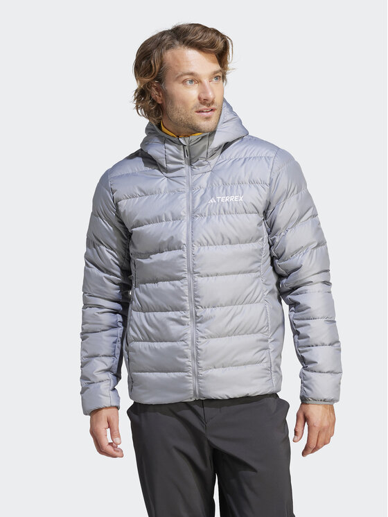 adidas adidas Geacă din puf Terrex Multi Light Down IP6042 Gri Slim Fit
