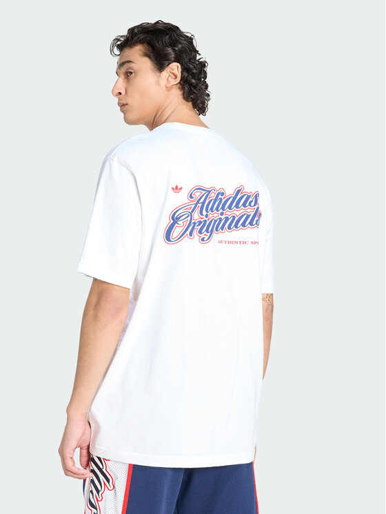 adidas adidas T-Shirt 161899 Biały Loose Fit