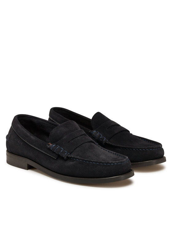 Tommy Hilfiger Tommy Hilfiger Мокасини Classic Hilfiger Suede Loafer FM0FM05363 Тъмносин