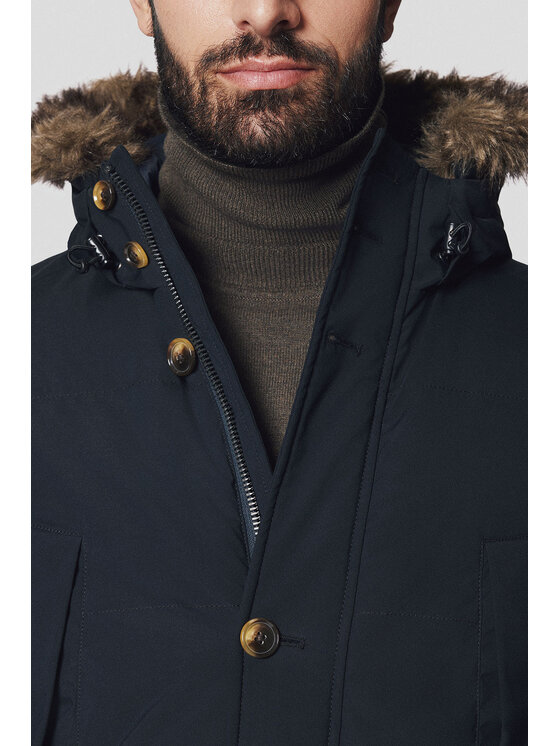 Lancerto Lancerto Kurtka zimowa Viborg KU097224000005 Granatowy Regular Fit