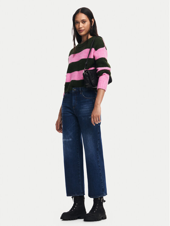 Desigual Desigual Sweter Hamilton 24WWJF30 Różowy Regular Fit
