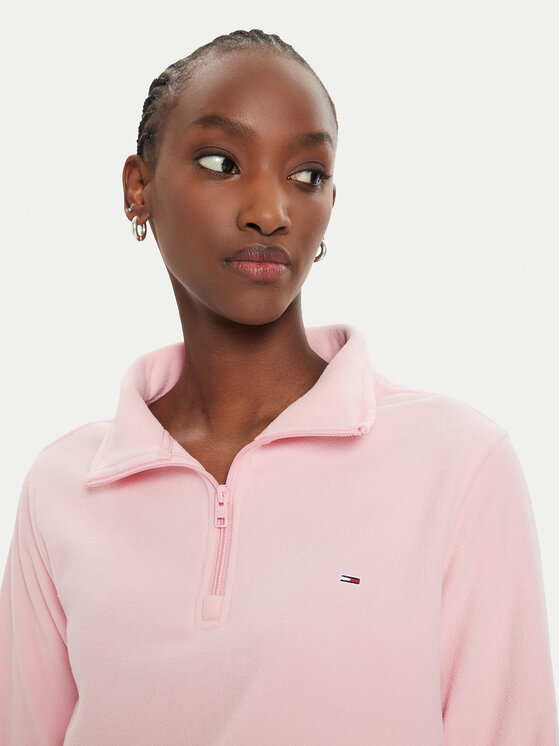 Tommy Jeans Tommy Jeans Fleecejacke DW0DW19751 Rosa Regular Fit