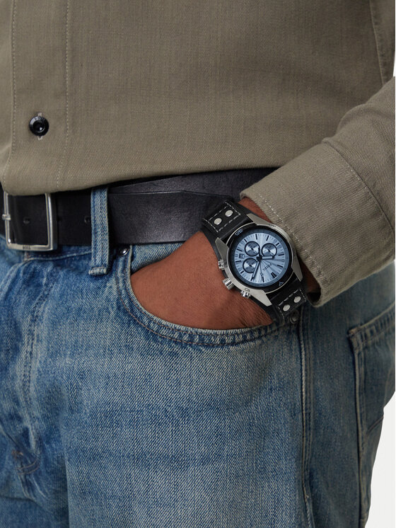 Fossil Fossil Hodinky Coachman CH2564 Černá