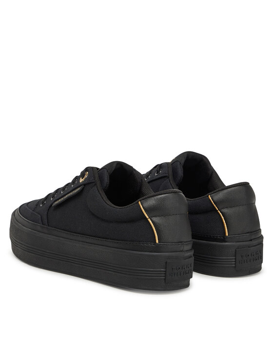 Tommy Hilfiger Tommy Hilfiger Sneakersy Essential Vulc Textile Sneaker FW0FW08323 Čierna