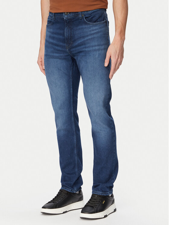 HUGO HUGO Blugi 50556089 Bleumarin Slim Fit