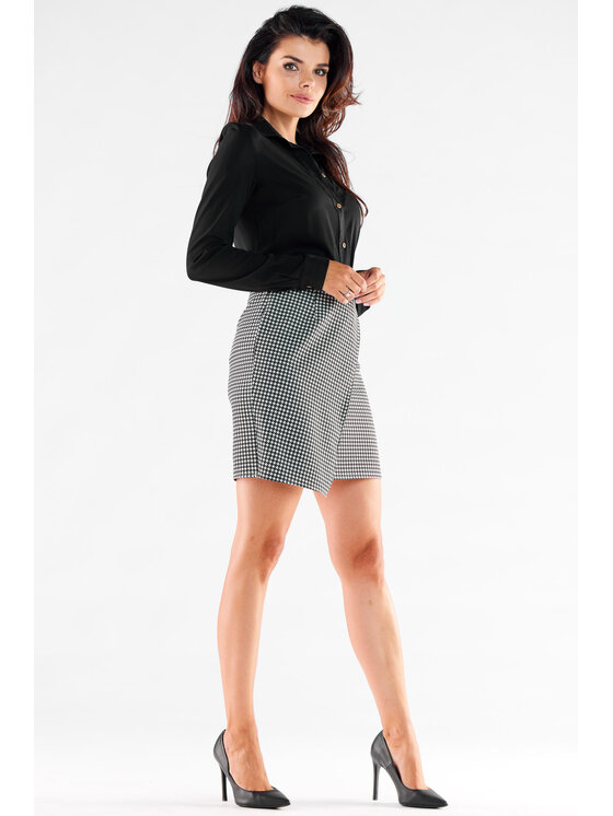 Awama Awama Spódnica A530 Kolorowy Basic Fit